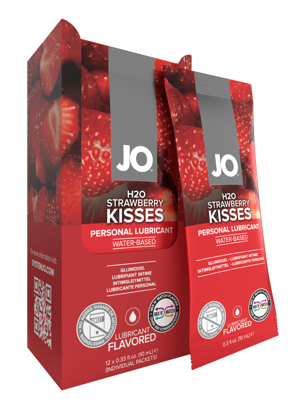 Вкусовой лубрикант JO Flavored Strawberry Kiss 10 мл